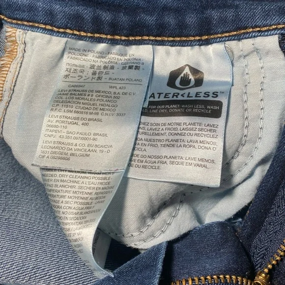 ‼️NOW SOLD ‼️ Levi's RED TAG 721 Highrise Skinny Dark Blue Jeans - Picture 9 of 12